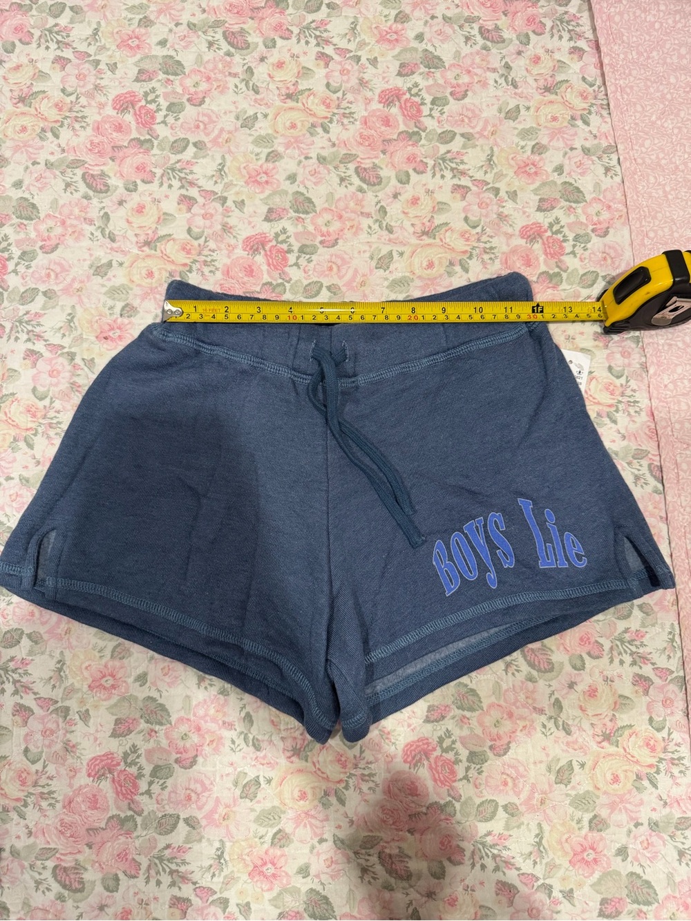 ‘Boys Lie’ Navy Shorts - Picture 4 of 4